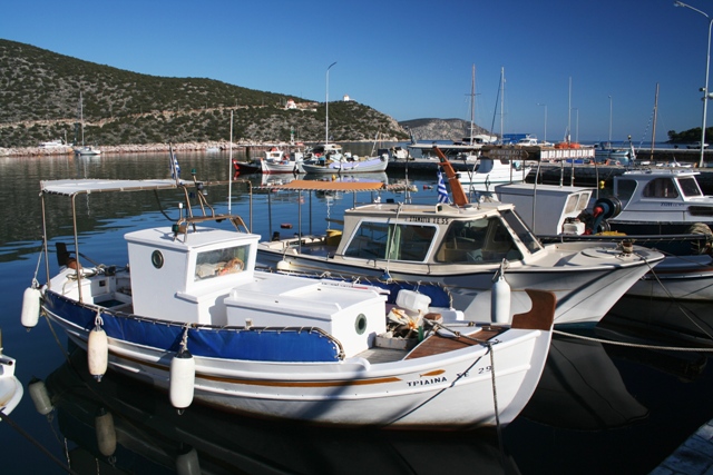 Fishing boats in Limani harbour